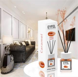 Eyfel Odorizant de camera, cu betisoare, 120 ml, Caramel