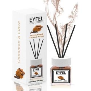 Eyfel Odorizant de camera, cu betisoare, 120 ml, Cinammon  Clove