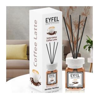 Eyfel Odorizant de camera, cu betisoare, 120 ml, Coffee Latte