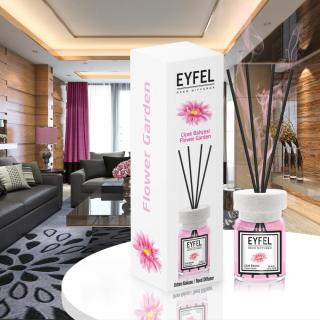 Eyfel Odorizant de camera, cu betisoare, 120 ml, Flower Garden