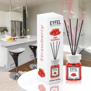 Eyfel Odorizant de camera, cu betisoare, 120 ml, Strawberry