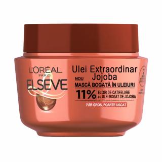 L Oreal Elseve Masca de par, 300 ml, Ulei Extraordinar Jojoba, pentru par foarte uscat