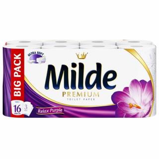 Milde Relax Purple Hartie igienica, 3 straturi, 16 role