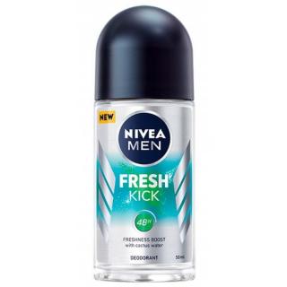 Nivea Deodorant Roll-on, Barbati, 50 ml, Fresh Kick