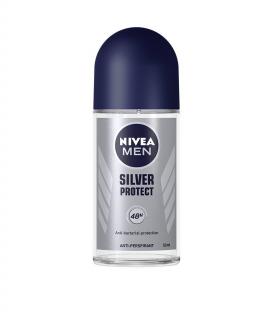 Nivea Deodorant Roll-on, Barbati, 50 ml, Silver Protect