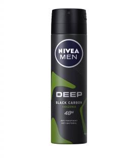 Nivea Deodorant spray, Barbati, 150 ml, Deep Black Carbon Amazonia