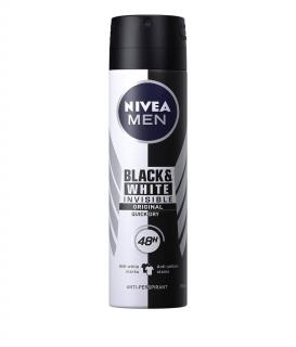 Nivea Deodorant spray, Barbati, 150 ml, Invisible Black  White Original