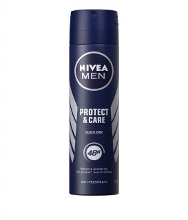 Nivea Deodorant spray, Barbati, 150 ml, Protect  Care
