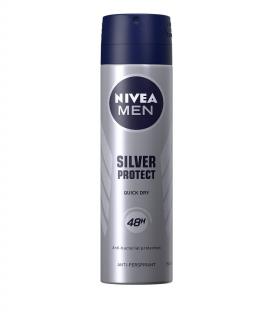 Nivea Deodorant spray, Barbati, 150 ml, Silver Protect