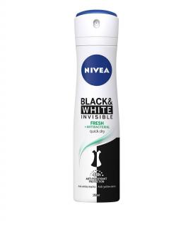 Nivea Deodorant spray, Femei, 150 ml, Invisible Black  White Fresh