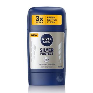 Nivea Deodorant stick, Barbati, 50 ml, Silver Protect