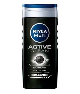 Nivea Gel de dus, Barbati, 500 ml, Active Clean