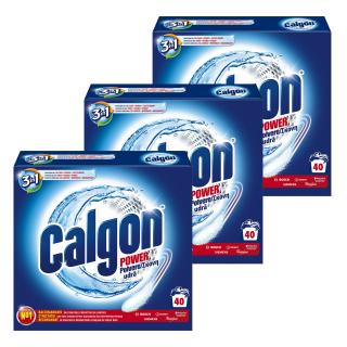 Pachet promo 3 x Calgon Pudra anticalcar, 2 kg, 3in1 Protect  Clean