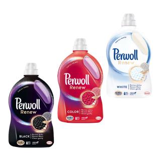 Pachet promo 3 x Perwoll Detergent lichid, 2.97L, 54 spalari, Renew Black  White  Color