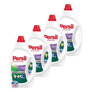 Pachet promo 4 x Persil Detergent lichid, 1.71 L, 38 spalari, Deep Clean Color Active Gel Lavender