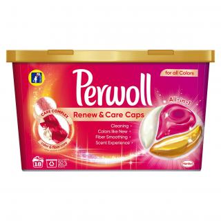 Perwoll Detergent capsule, Renew  Care Caps, 18 buc, Color