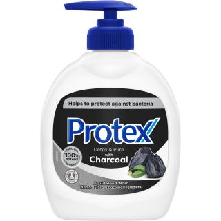 Protex Antibacterial Sapun lichid, 300 ml, Detox  Pure witch Charcoal