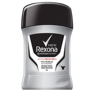 Rexona Deodorant stick, Barbati, 50 ml, Active Protection+ Invisible