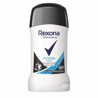 Rexona Deodorant Stick, Femei, 40 ml, Invisible Aqua