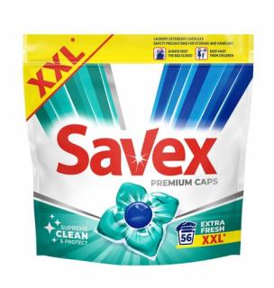 Savex Detergent capsule Premium Caps, 56 buc, Extra Fresh