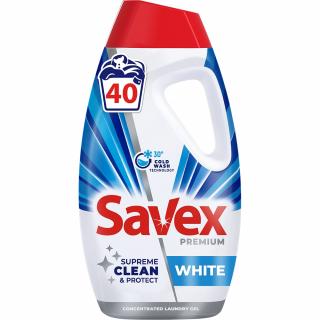 Savex Detergent lichid, 1.8 L, 40 spalari, Premium White