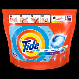 Tide Detergent capsule All in 1 PODS, 58 buc, Color Lenor Freshness