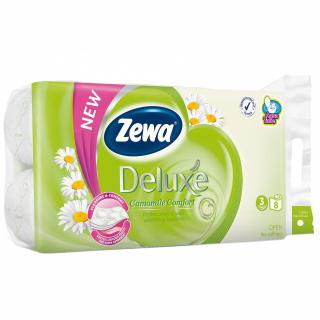 Zewa Hartie igienica, 3 straturi, 8 role, Deluxe Camomile Comfort