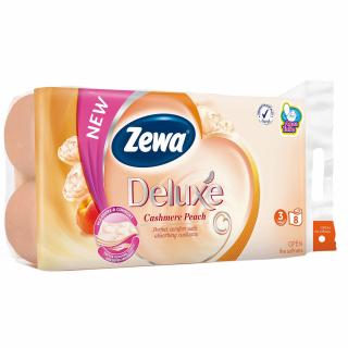 Zewa Hartie igienica, 3 straturi, 8 role, Deluxe Cashmere Peach