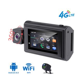 Camera auto Mini Dual Lens 4G iSEN G3, Rotire camera 360  , GPS, ADAS, Monitorizare parcare, WiFi, Monitorizare de la distanta, G-sensor