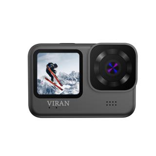 Camera de actiune iSEN VIRAN V11, Negru, 5K 4K, LCD, 2.2  , Ecran selfie 1.5  , Wi-Fi, Functie anti-tremurat, Telecomanda wireless, 1200 mAh