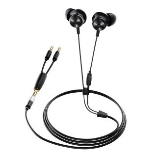 Casti in-ear cu fir Bluedio Li, Difuzor de 13mm, 115dB, 32I , Microfon HD, Jack placat cu aur, Design magnetic, Negru