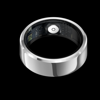 Inel iSEN R6 Smart Ring Silver, HR, SpO2, Tensiune, Temperatura, Monitorizare somn, Multi Sport, Aplicatie dedicata: ECTRI, 18mAh, IP68