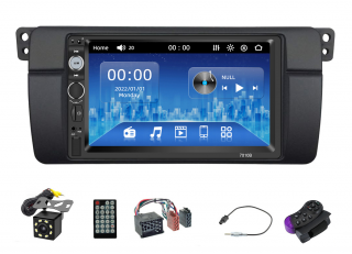 [KIT] MP5 Player pentru BMW E46, WinCE, Bluetooth, USB, CardSD, Camera Marsarier, Auxiliar, Mirrorlink, Touchscreen - AD-BGP7010B+AD-BGRBM0162DIN