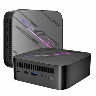 Mini PC Blackview MP100 Negru, AMD R7 5700U, pana la 4.3GHz, 16GB DDR4, 1TB SSD, Windows 11,  Wifi 6, 4K 144Hz UHD