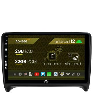 Navigatie Audi TT, Android 12, E-Octacore   2GB RAM + 32GB ROM, 9 Inch - AD-BGE9002+AD-BGRKIT426