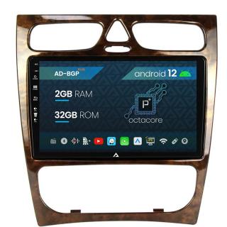 Navigatie Benz C Class (W203) (2002-2004), Android 12, P-Octacore   2GB RAM + 32GB ROM, 9 Inch - AD-BGP9002+AD-BGRKIT416V3