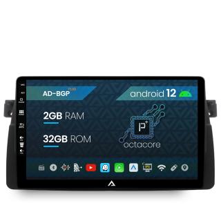 Navigatie BMW E46, Android 12, P-Octacore   2GB RAM + 32GB ROM, 9 Inch - AD-BGP9002+AD-BGRKIT397