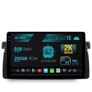 Navigatie BMW E46, Android 13, X-Octacore   8GB RAM + 256GB ROM, 9.5 Inch - AD-BGX9008+AD-BGRKIT397