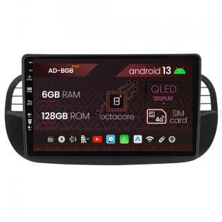 Navigatie Fiat 500 (2007-2014), Android 13, B-Octacore   6GB RAM + 128GB ROM, 9 Inch - AD-BGB9006+AD-BGRKIT362V3