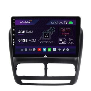 Navigatie Fiat Doblo (2010-2015), Android 13, A-Octacore   4GB RAM + 64GB ROM, 10.1 Inch - AD-BGA10004+AD-BGRKIT358