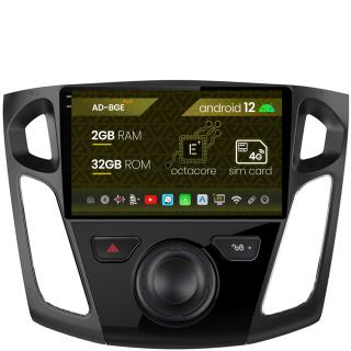 Navigatie Ford Focus 3 (2011-2019), Android 12, E-Octacore   2GB RAM + 32GB ROM, 9 Inch - AD-BGE9002+AD-BGRKIT115