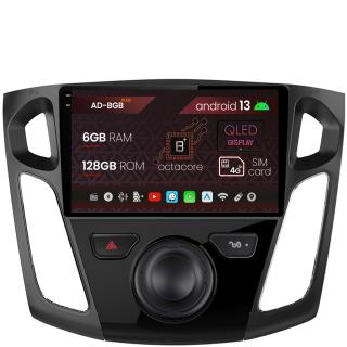 Navigatie Ford Focus 3 (2011-2019), Android 13, B-Octacore   6GB RAM + 128GB ROM, 9 Inch - AD-BGB9006+AD-BGRKIT115