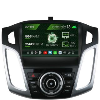 Navigatie Ford Focus 3 (2011-2019), Android 13, Z-Octacore   8GB RAM + 256GB ROM, 9 Inch - AD-BGZ9008+AD-BGRKIT144