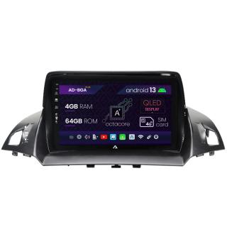 Navigatie Ford Kuga   C-Max (2013-2018), Android 13, A-Octacore   4GB RAM + 64GB ROM, 9 Inch - AD-BGA9004+AD-BGRKIT114