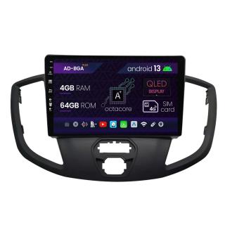 Navigatie Ford Transit (2014-2020), Android 13, A-Octacore   4GB RAM + 64GB ROM, 9 Inch - AD-BGA9004+AD-BGRKIT123V2