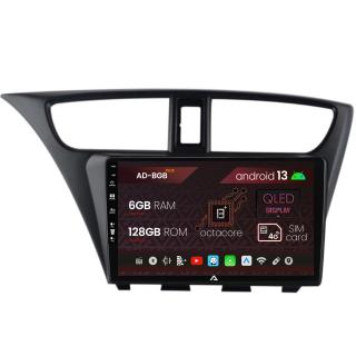 Navigatie Honda Civic Hatchback (2012-2015), Android 13, B-Octacore   6GB RAM + 128GB ROM, 9 Inch - AD-BGB9006+AD-BGRKIT019