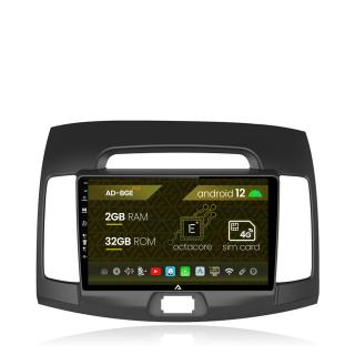 Navigatie Hyundai Elantra (2006-2011), Android 12, E-Octacore   2GB RAM + 32GB ROM, 9 Inch - AD-BGE9002+AD-BGRKIT178