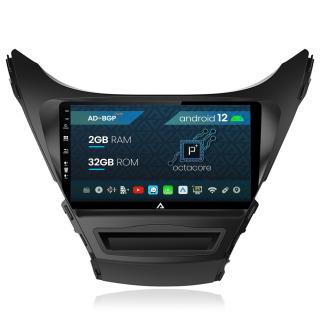 Navigatie Hyundai Elantra (2012-2014), Android 12, P-Octacore   2GB RAM + 32GB ROM, 9Inch - AD-BGP9002+AD-BGRKIT177