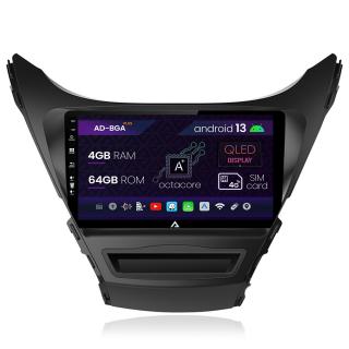 Navigatie Hyundai Elantra (2012-2014), Android 13, A-Octacore   4GB RAM + 64GB ROM, 9Inch - AD-BGA9004+AD-BGRKIT177