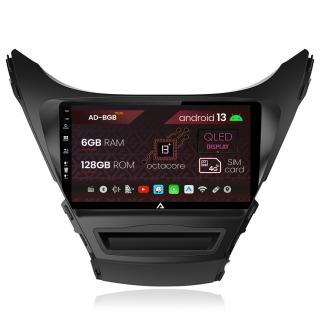 Navigatie Hyundai Elantra (2012-2014), Android 13, B-Octacore   6GB RAM + 128GB ROM, 9Inch - AD-BGB9006+AD-BGRKIT177